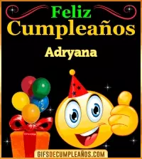Gif de Feliz Cumpleaños Adryana